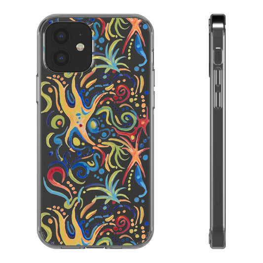 Coque de téléphone transparente Mer d'étoiles