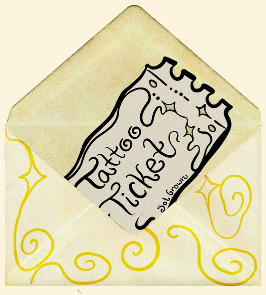 Tattoo Permission Ticket (Read Description)