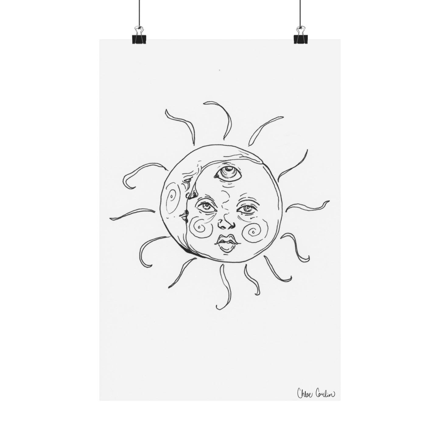 Sun and Moon print