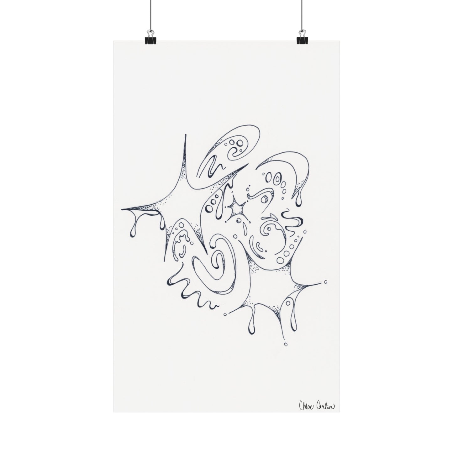 Celestial Dripping Stars Print