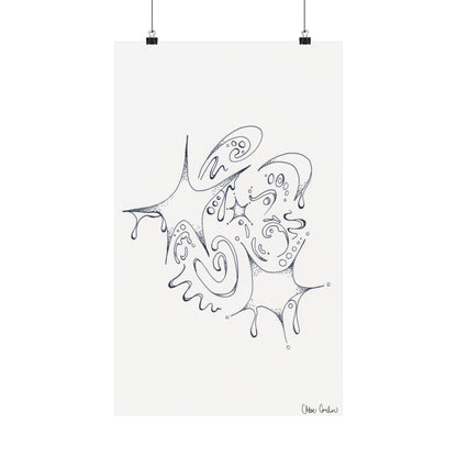 Celestial Dripping Stars Print