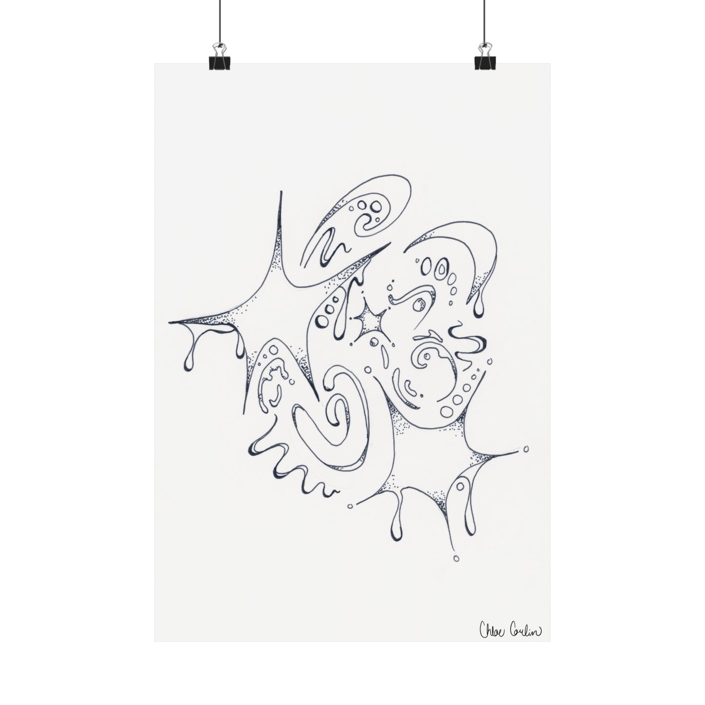 Celestial Dripping Stars Print