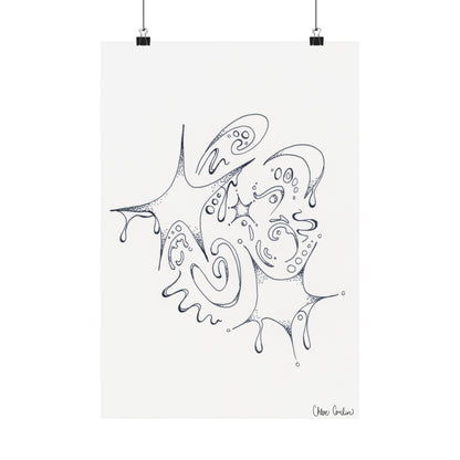 Celestial Dripping Stars Print