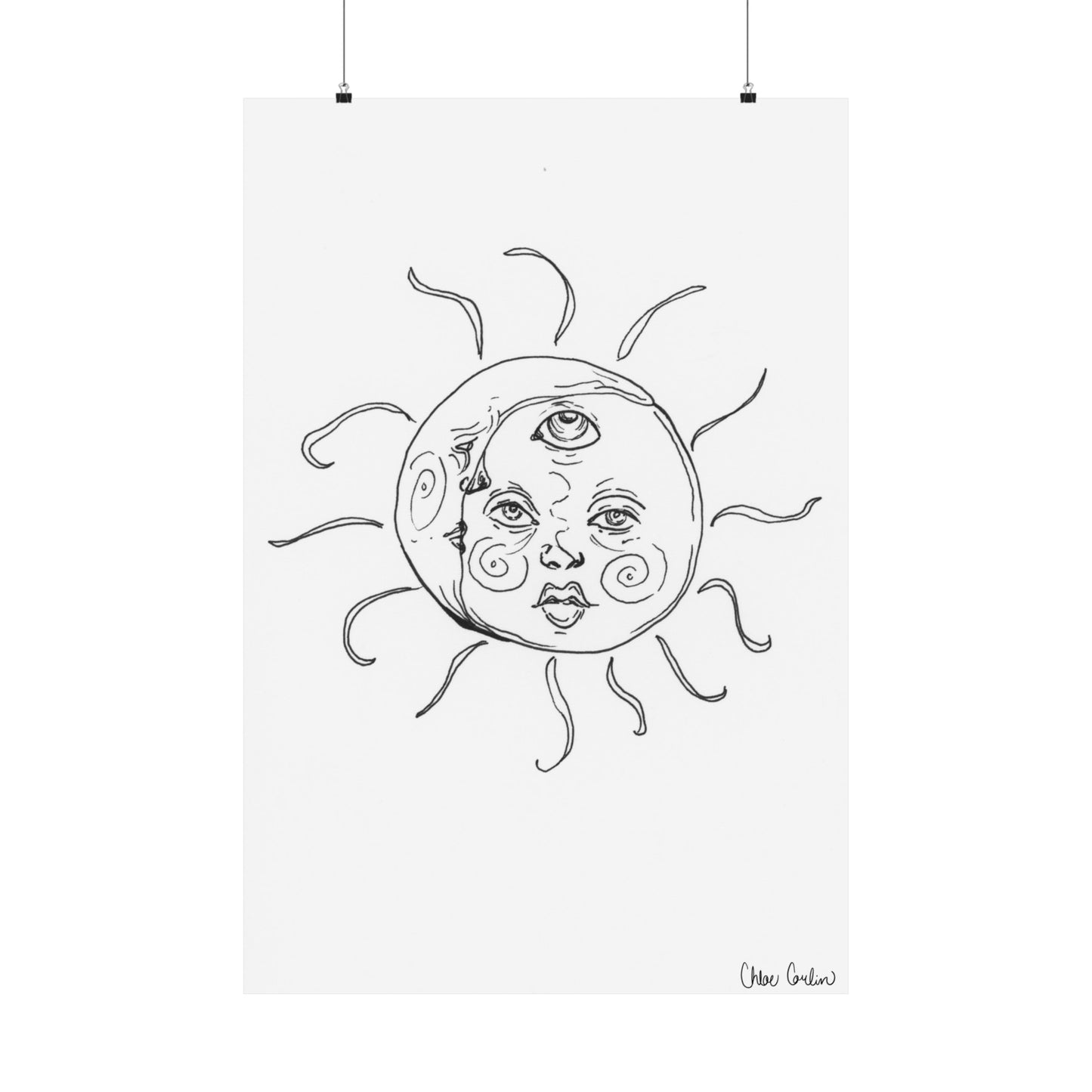 Sun and Moon print