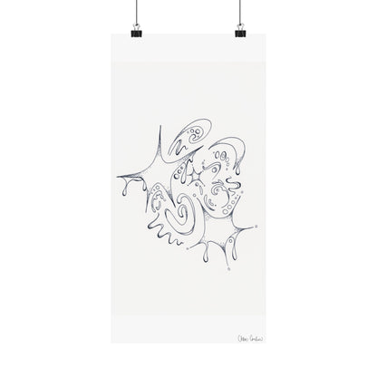 Celestial Dripping Stars Print