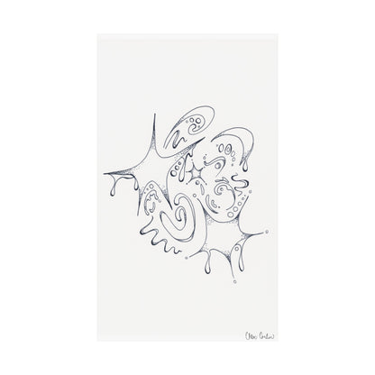 Celestial Dripping Stars Print