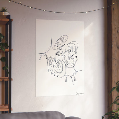 Celestial Dripping Stars Print