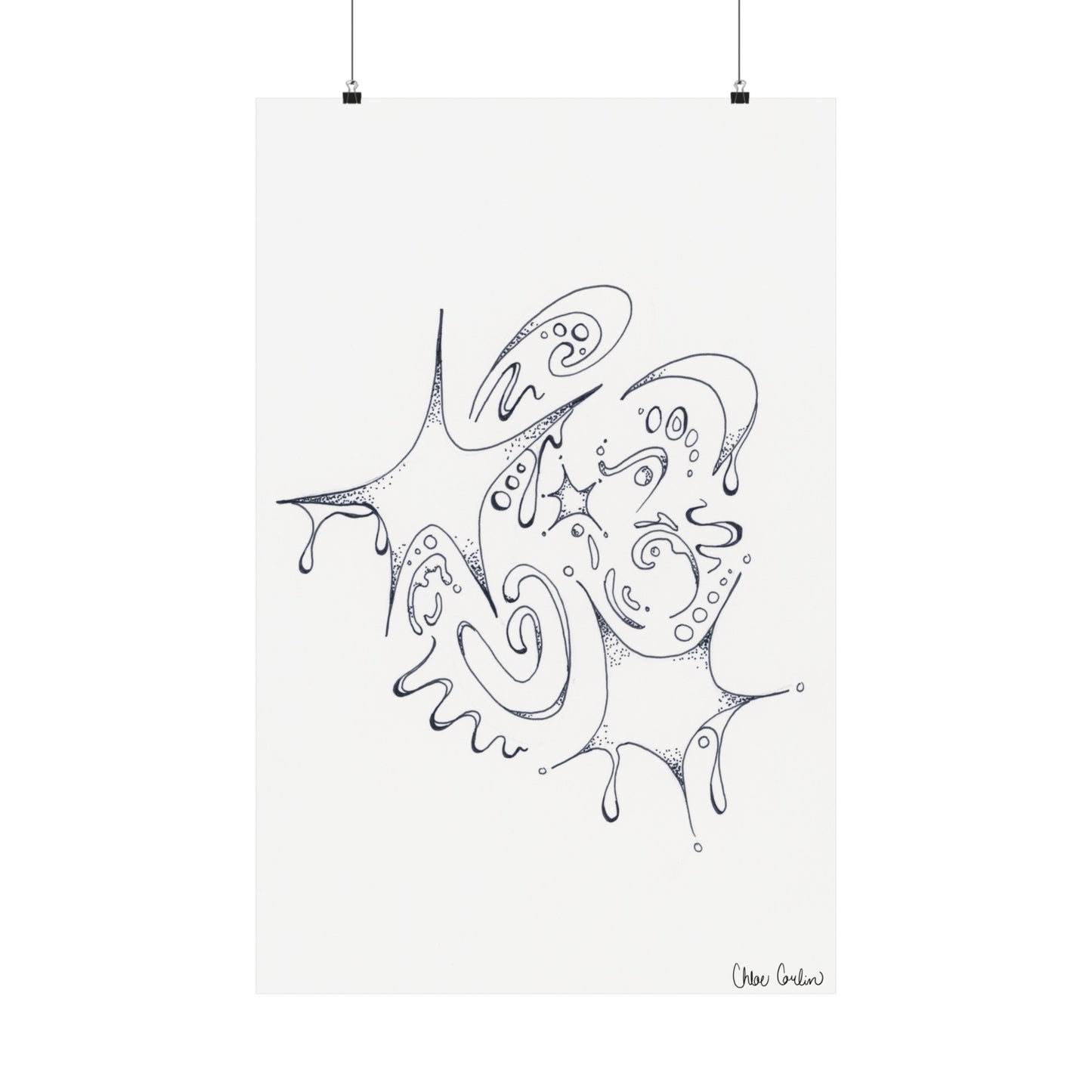 Celestial Dripping Stars Print