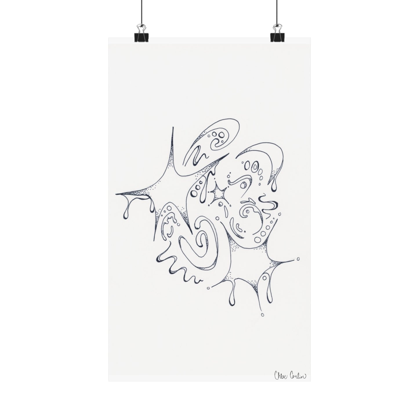 Celestial Dripping Stars Print