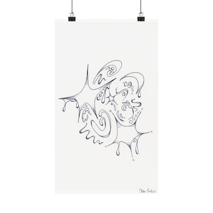 Celestial Dripping Stars Print