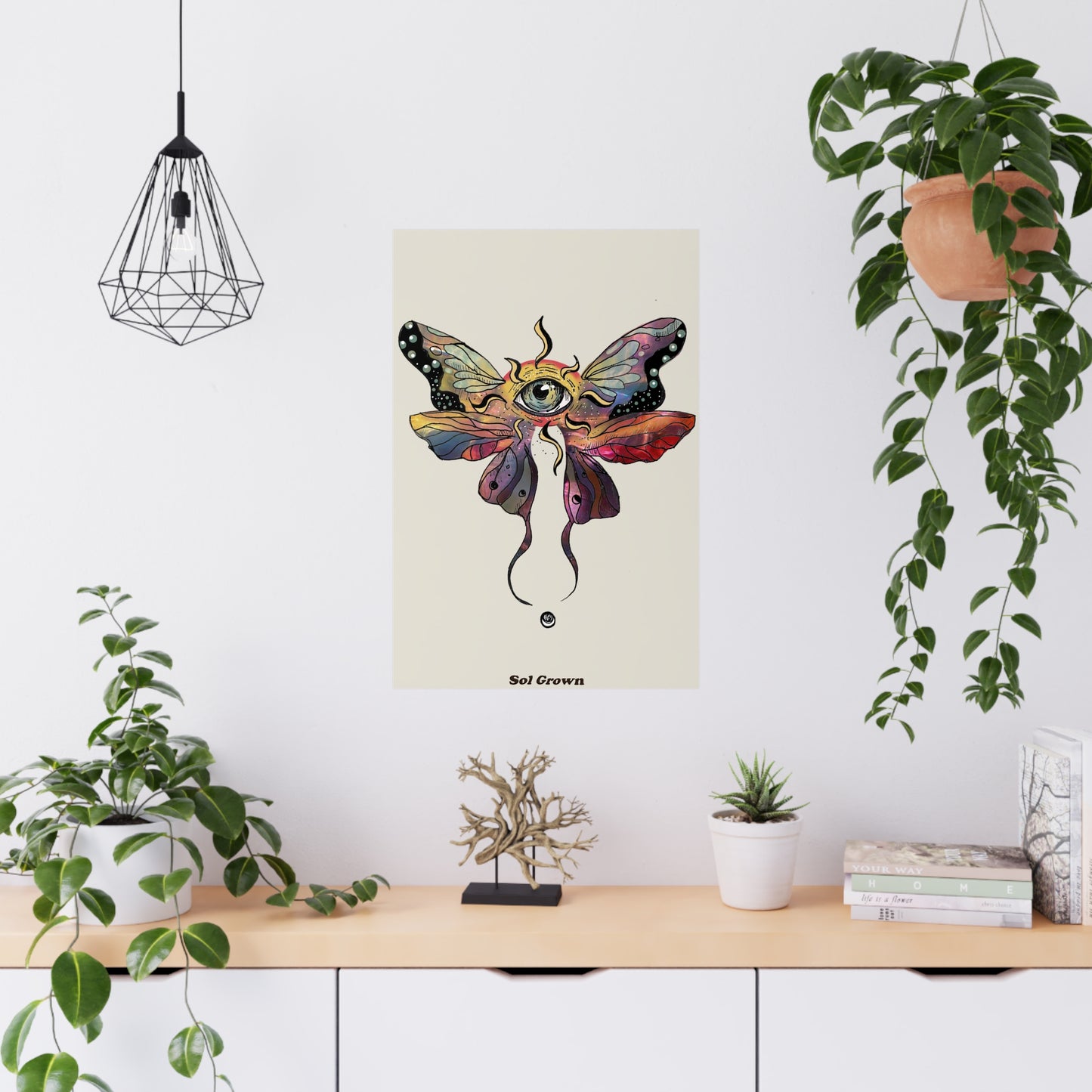 Sun Butterfly Print