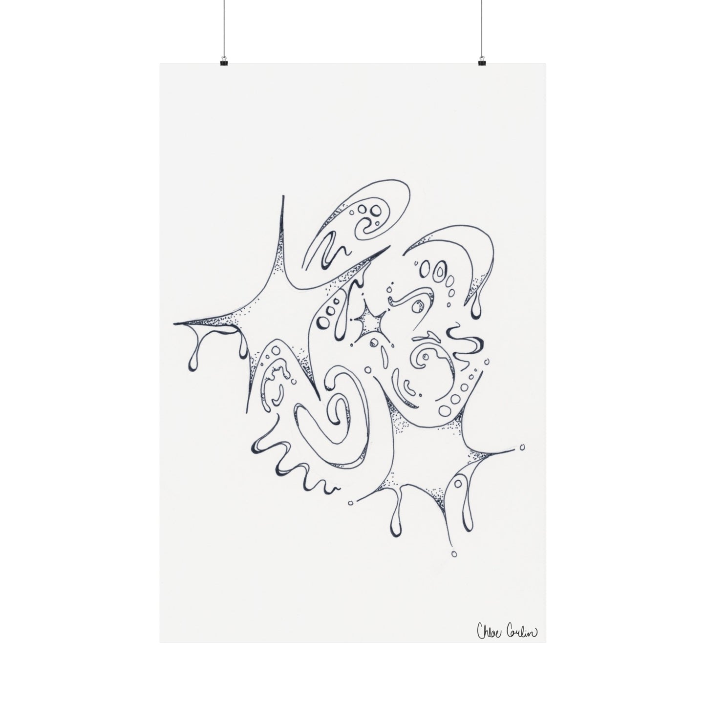 Celestial Dripping Stars Print