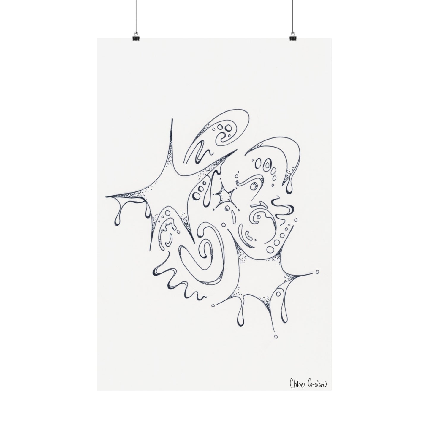 Celestial Dripping Stars Print