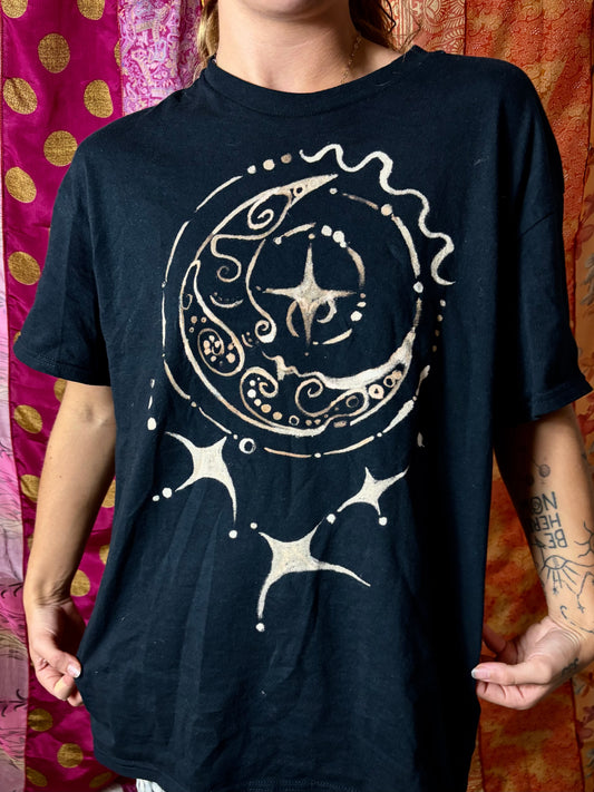 Mindful Moon Bleach Tee