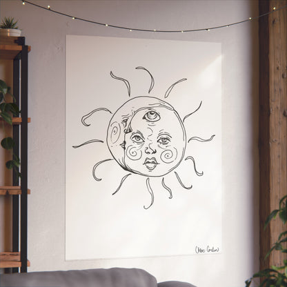 Sun and Moon print