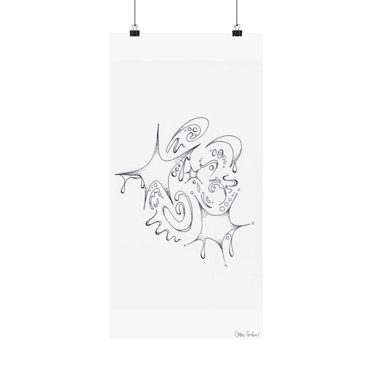 Celestial Dripping Stars Print