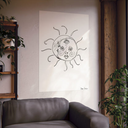 Sun and Moon print