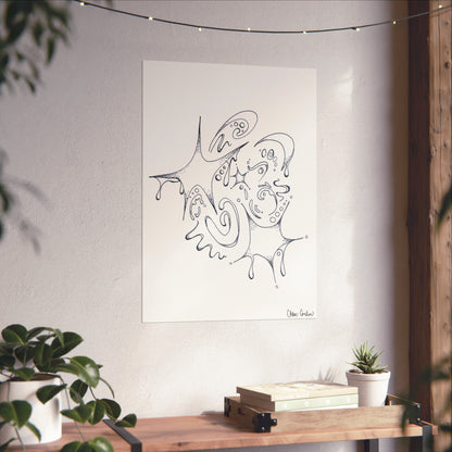 Celestial Dripping Stars Print