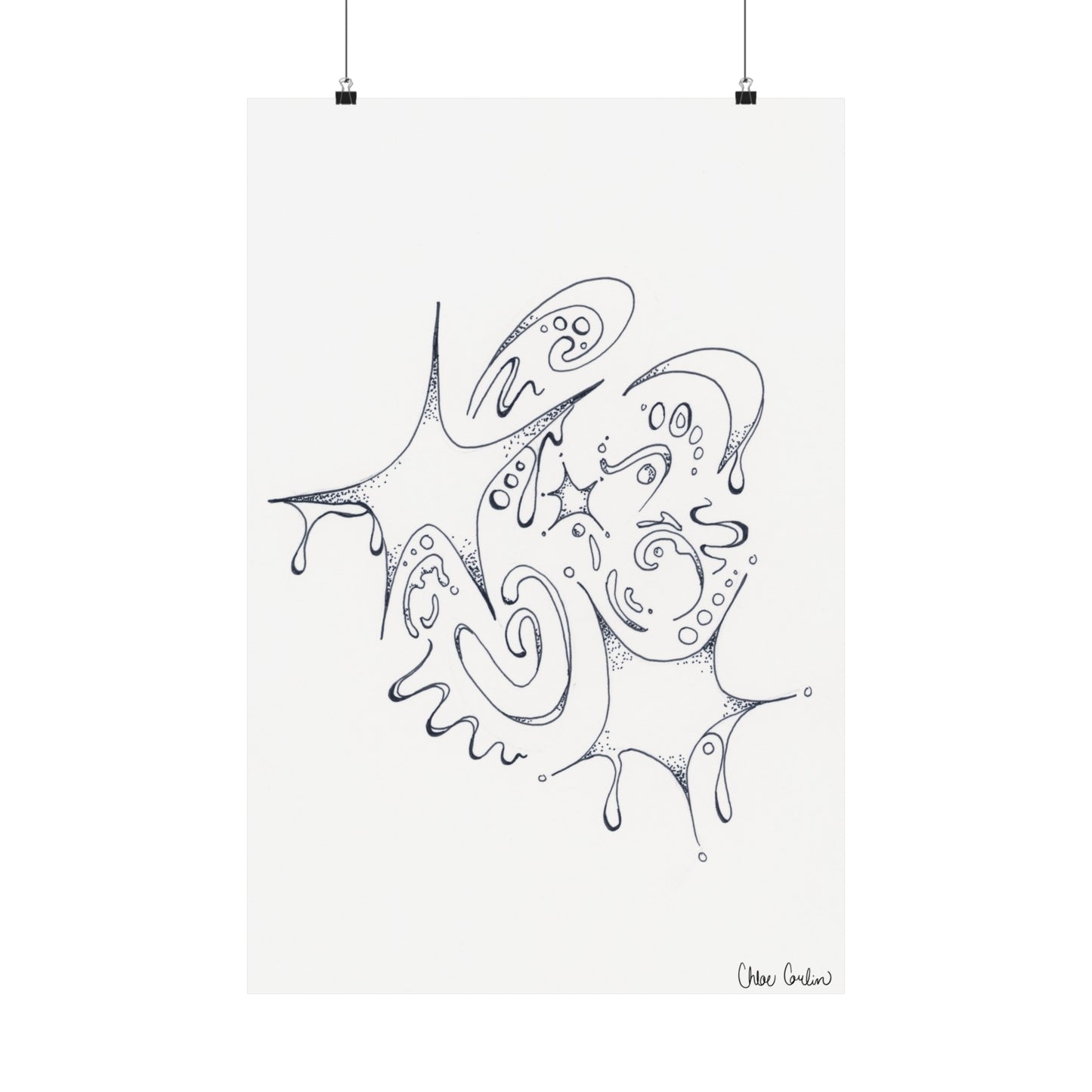 Celestial Dripping Stars Print