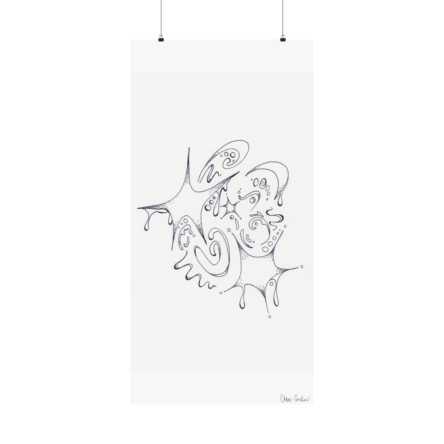 Celestial Dripping Stars Print