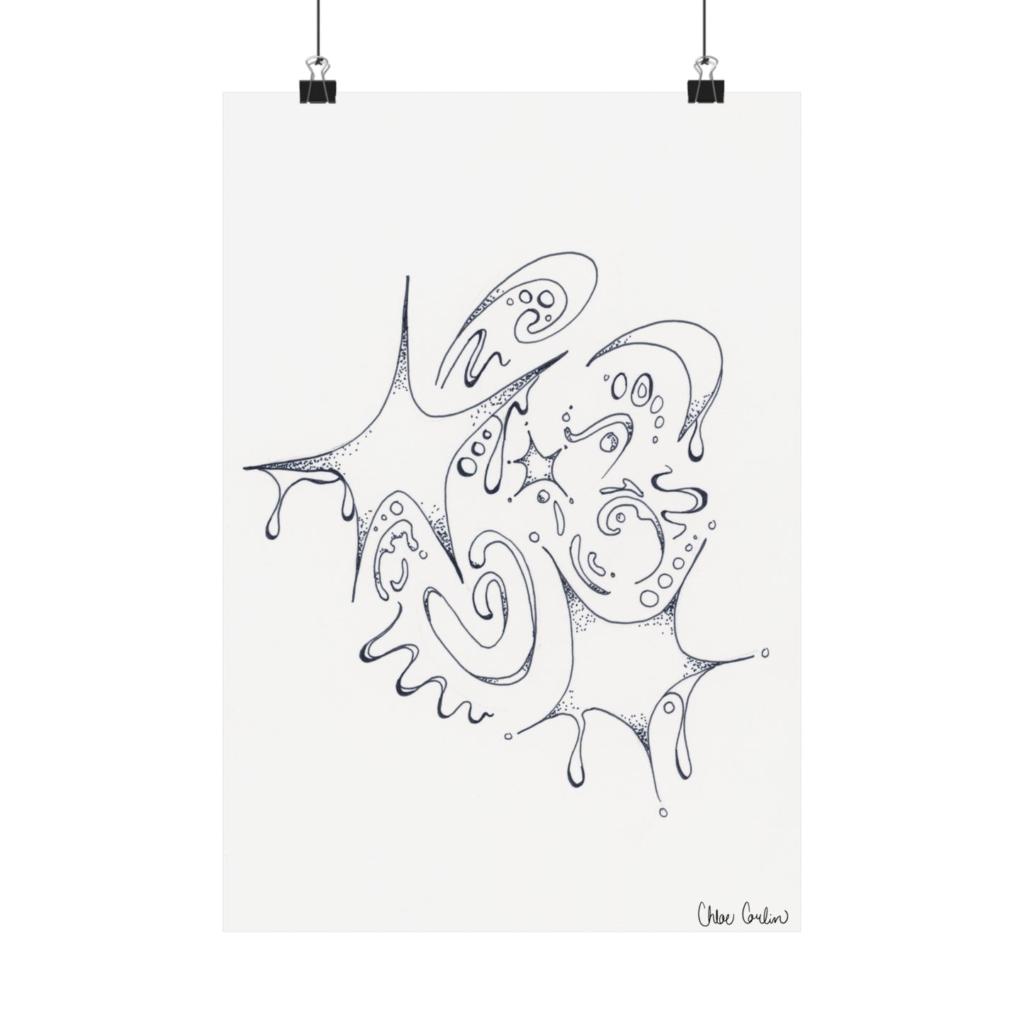 Celestial Dripping Stars Print