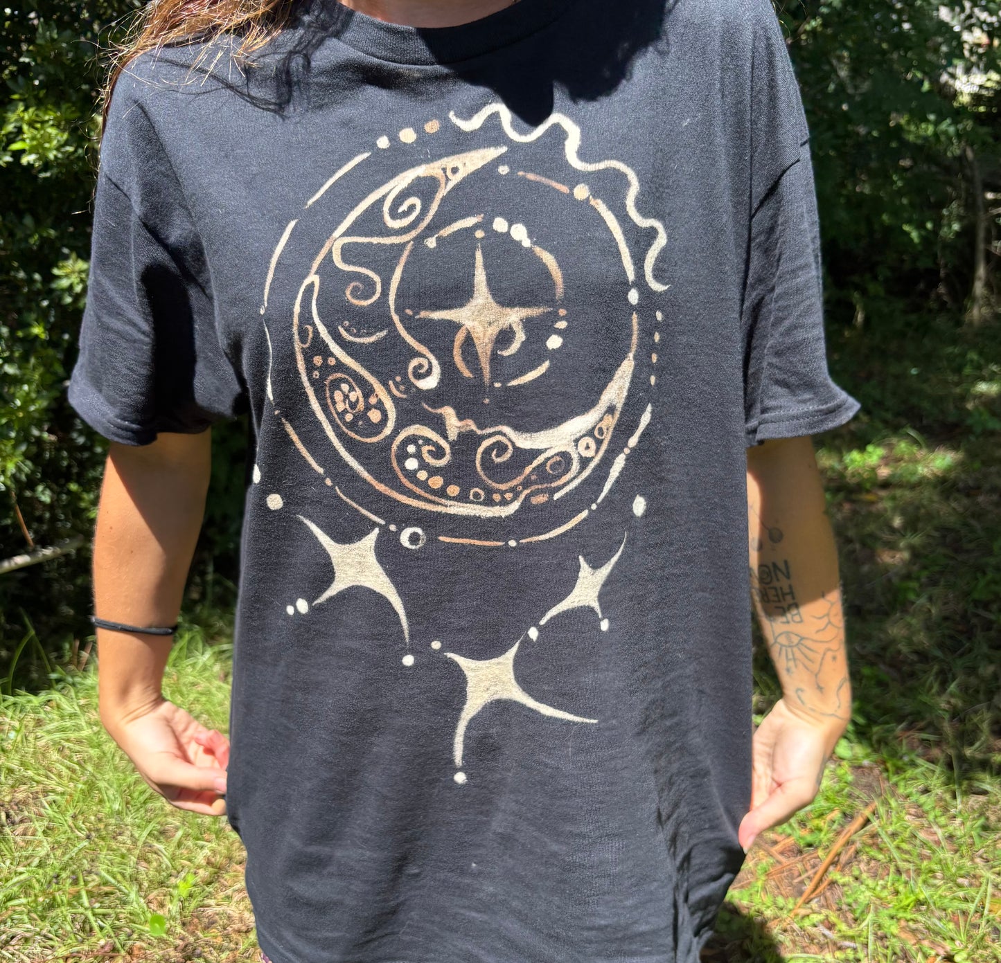 Mindful Moon Bleach Tee