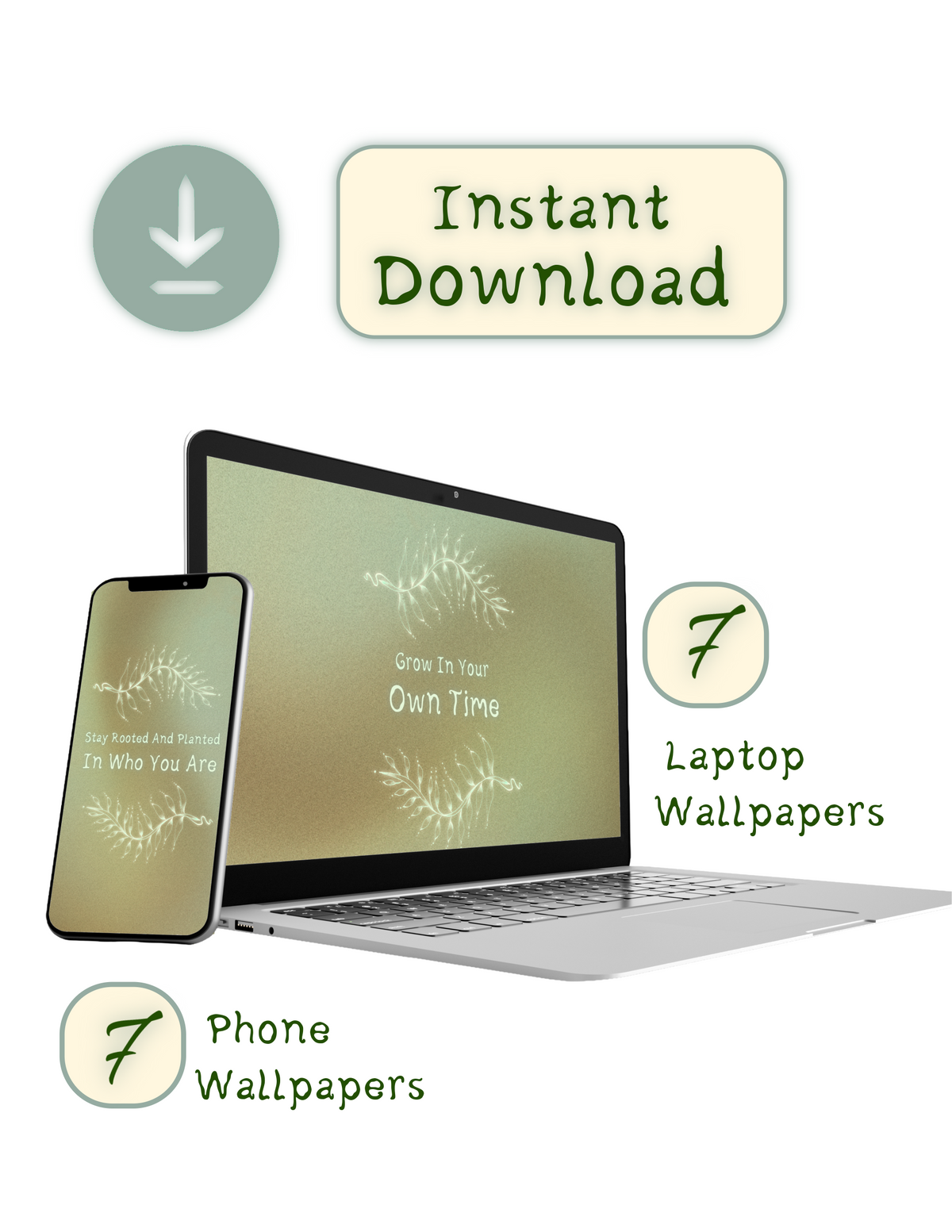 Plant Phone & Laptop Wallpaper