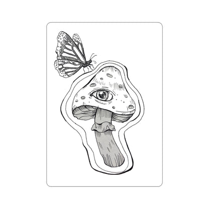 Mushroom & Butterfly | Vinyl Sticker