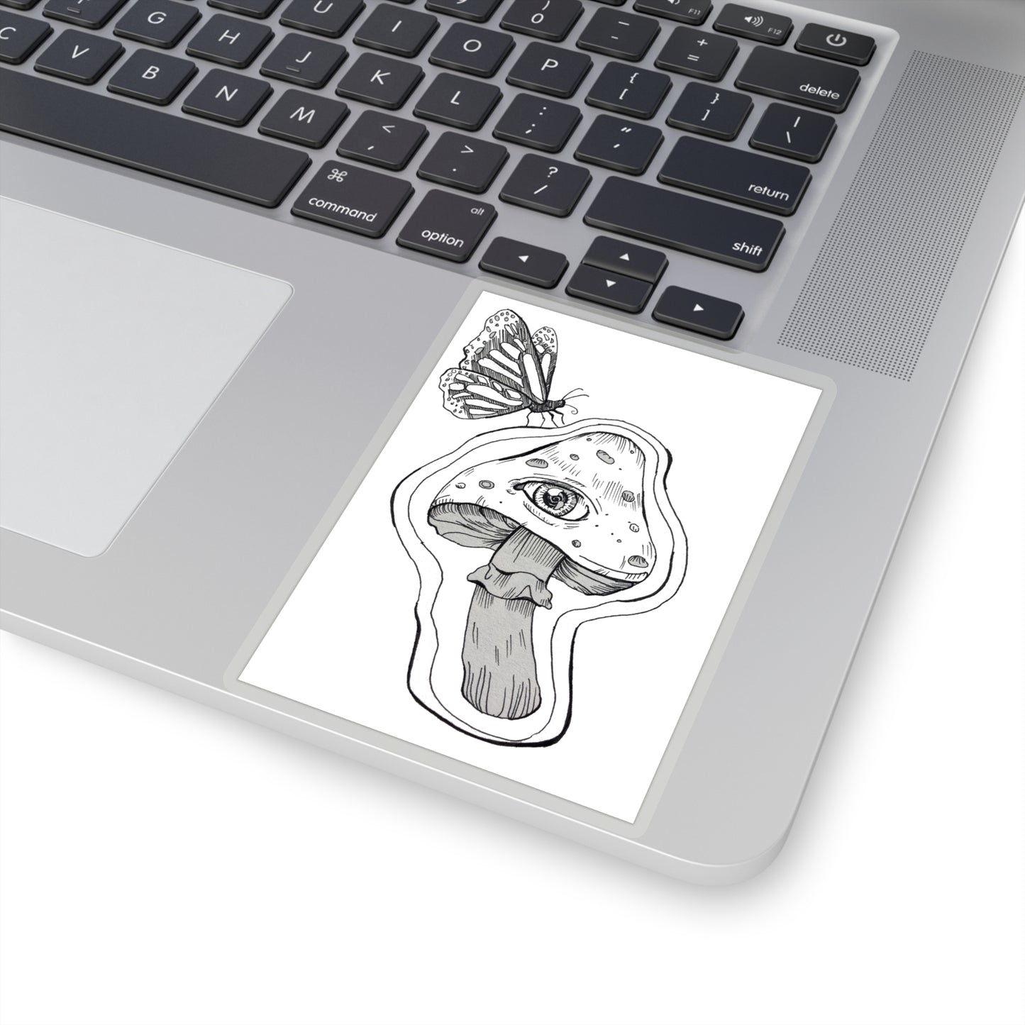 Mushroom & Butterfly | Vinyl Sticker