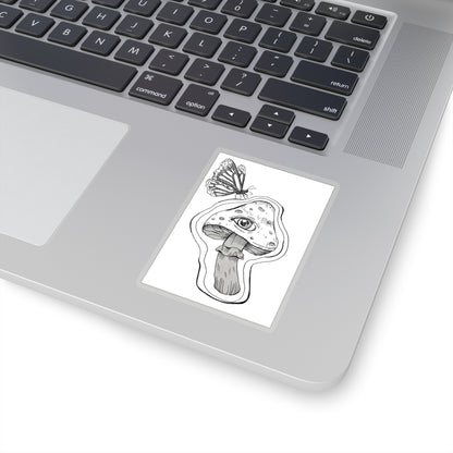 Mushroom & Butterfly | Vinyl Sticker